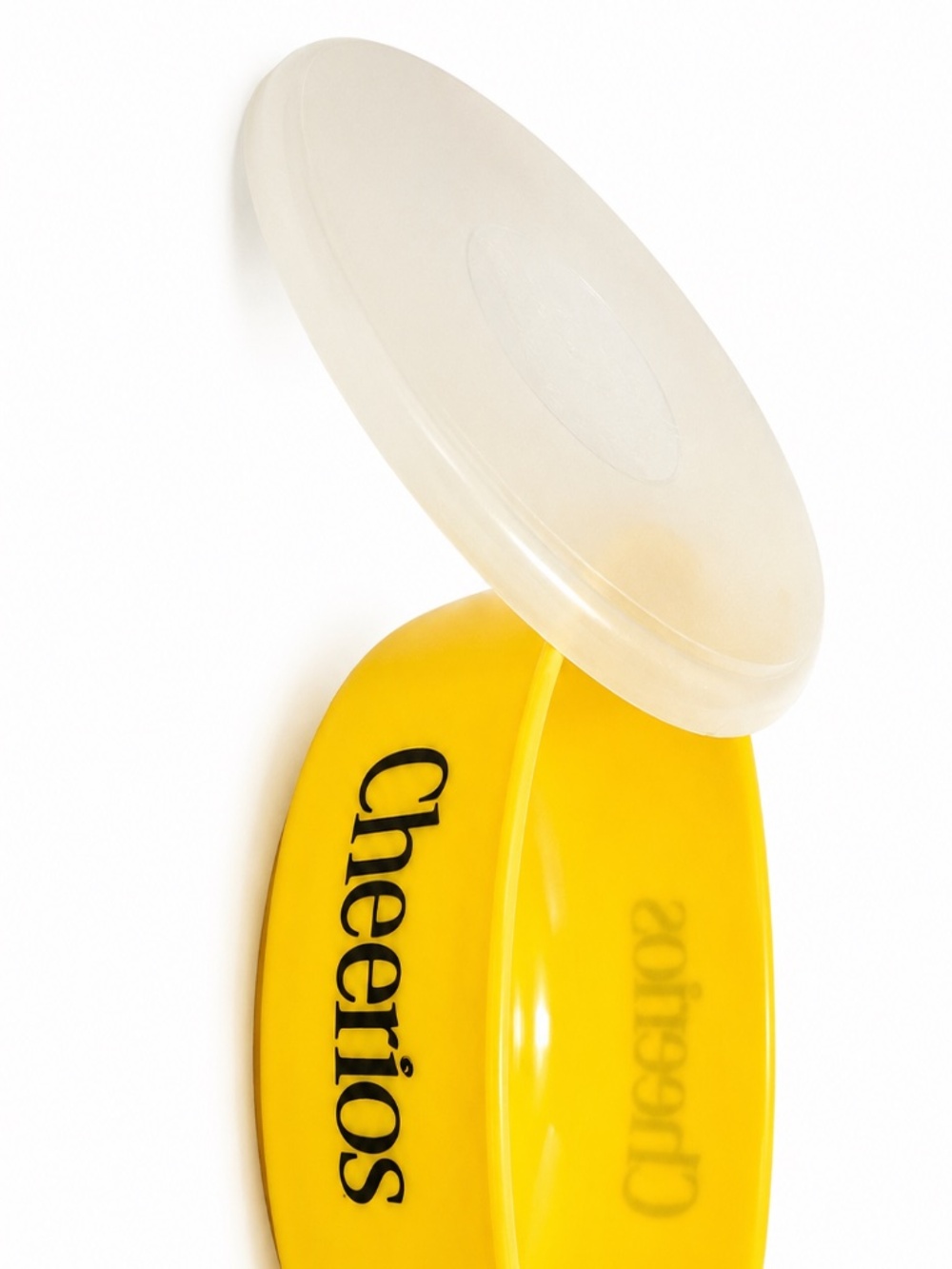 Vintage Cheerios Yellow Promo Bowl With Lid